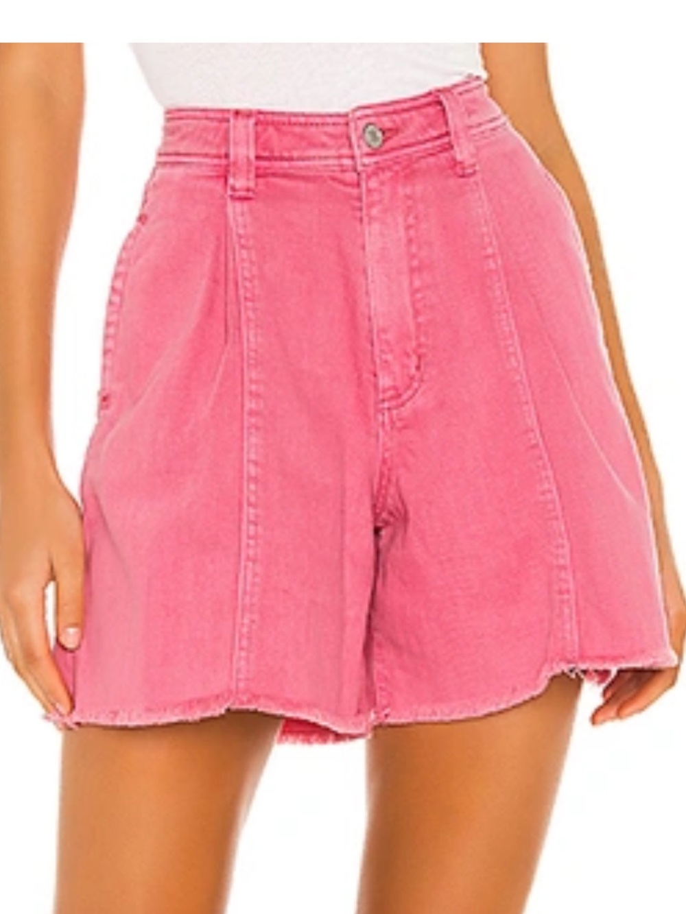 ADORABLE “WE THE FREE” FREE PEOPLE AMELIE A-LINE SHORT IN PINK SIZE 29